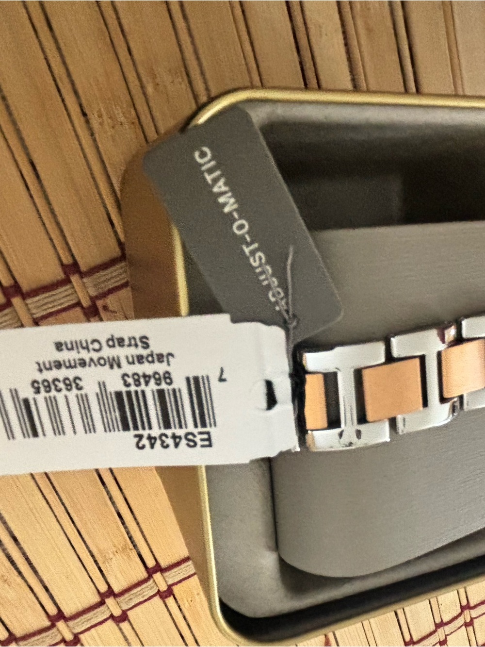 Fossil Two-Tone Rose Gold and Silver Women's Crystal Accent Watch - Picture 4 of 6